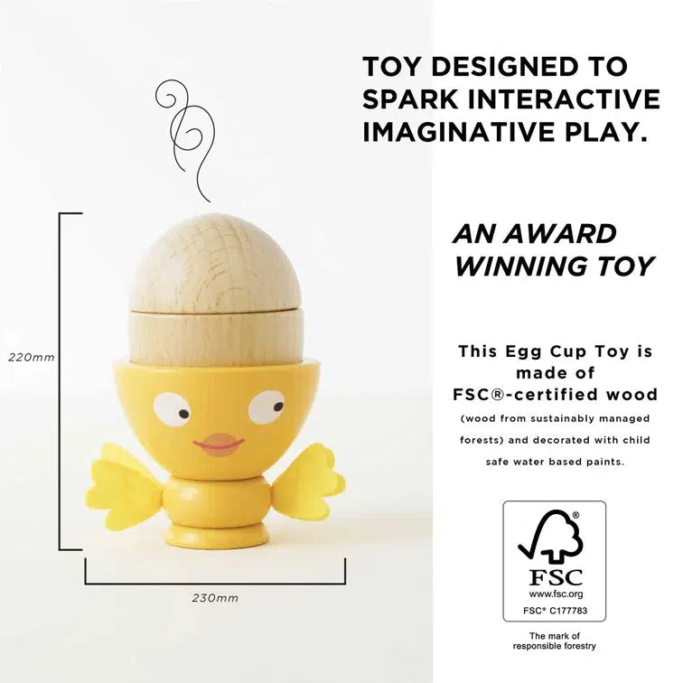 Le Toy Van - Wooden Egg Cup and Soldiers-Le Toy Van-treehaus