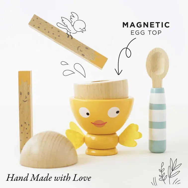 Le Toy Van - Wooden Egg Cup and Soldiers-Le Toy Van-treehaus