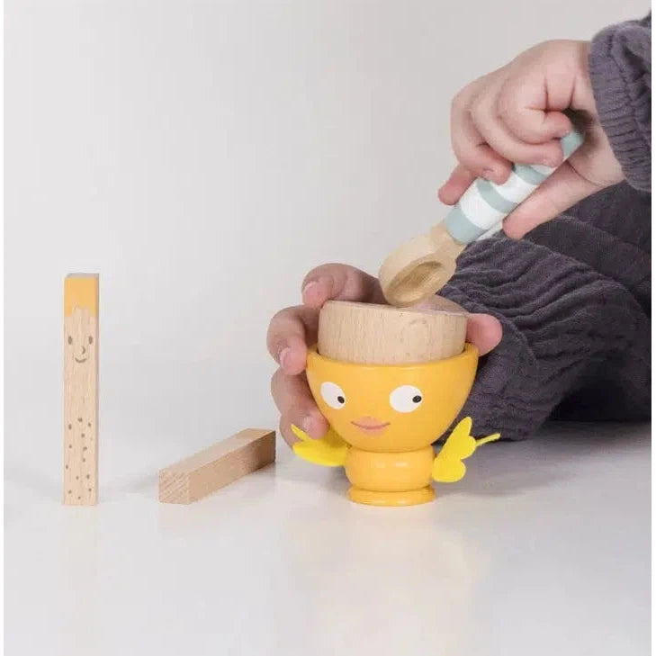 Le Toy Van - Wooden Egg Cup and Soldiers-Le Toy Van-treehaus