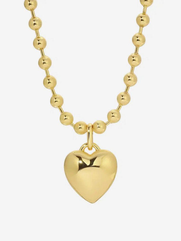 Leeada - That's So Goode Heart Necklace - Gold-Leeada-treehaus