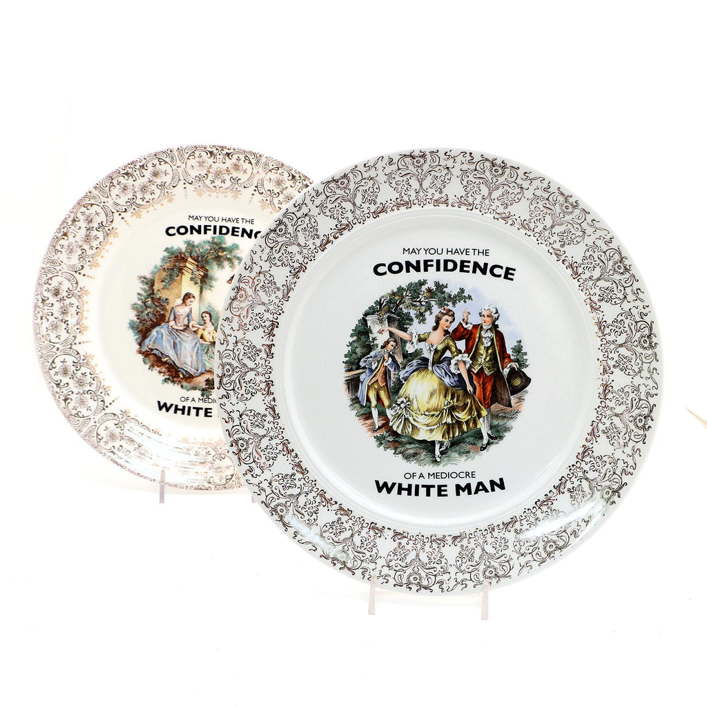 Lenny Mud - Confidence - upcycled 10" Plate-Lenny Mud-treehaus