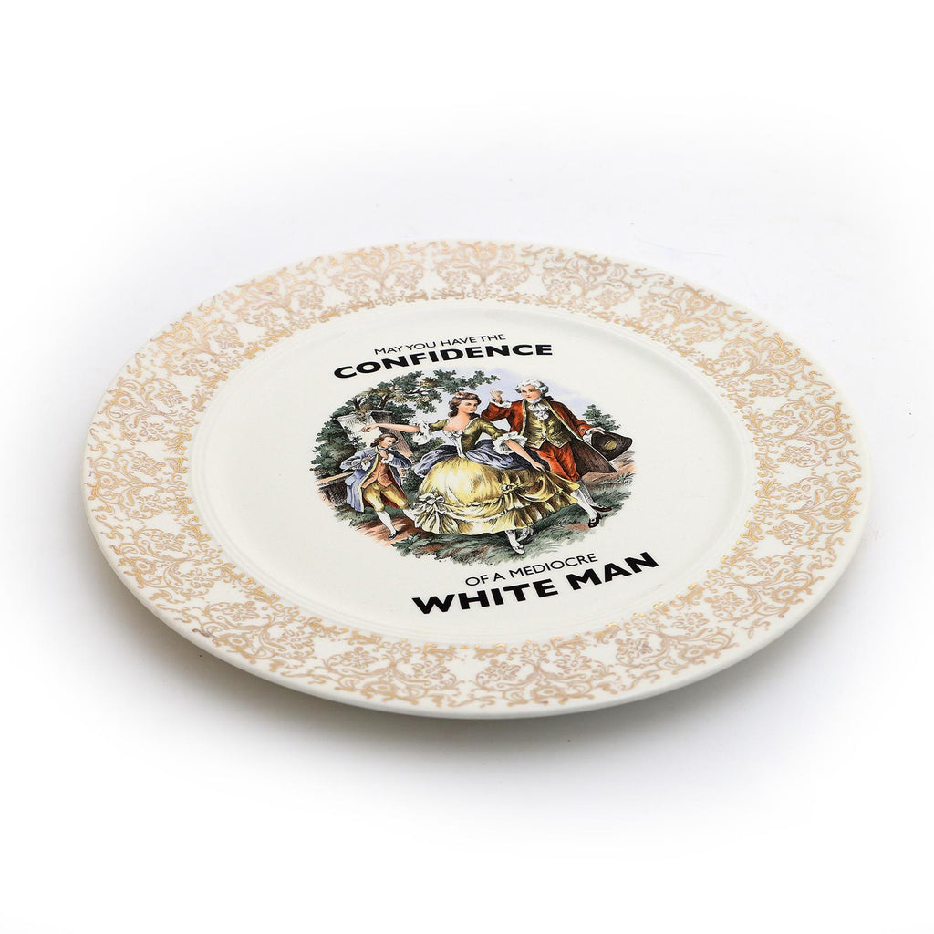 Lenny Mud - Confidence / upcycled 10" Plate-Lenny Mud-treehaus