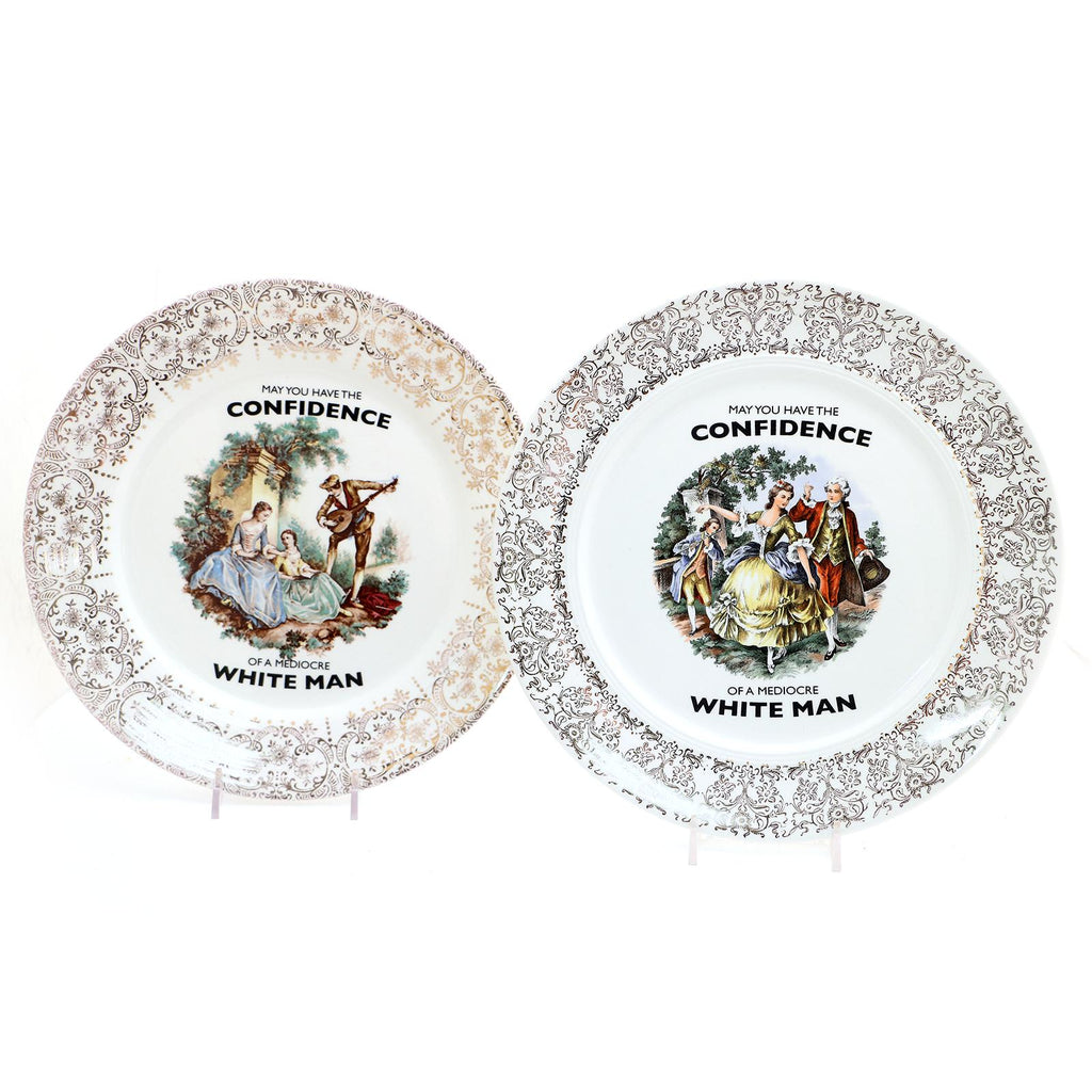 Lenny Mud - Confidence - upcycled 10" Plate-Lenny Mud-treehaus