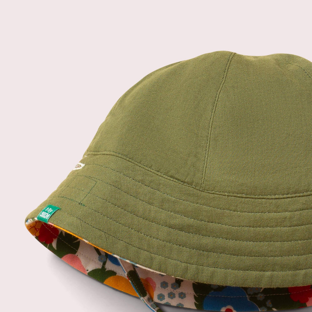 Little Green Radicals - Flora And Fauna Reversible Sunhat-Little Green Radicals-treehaus