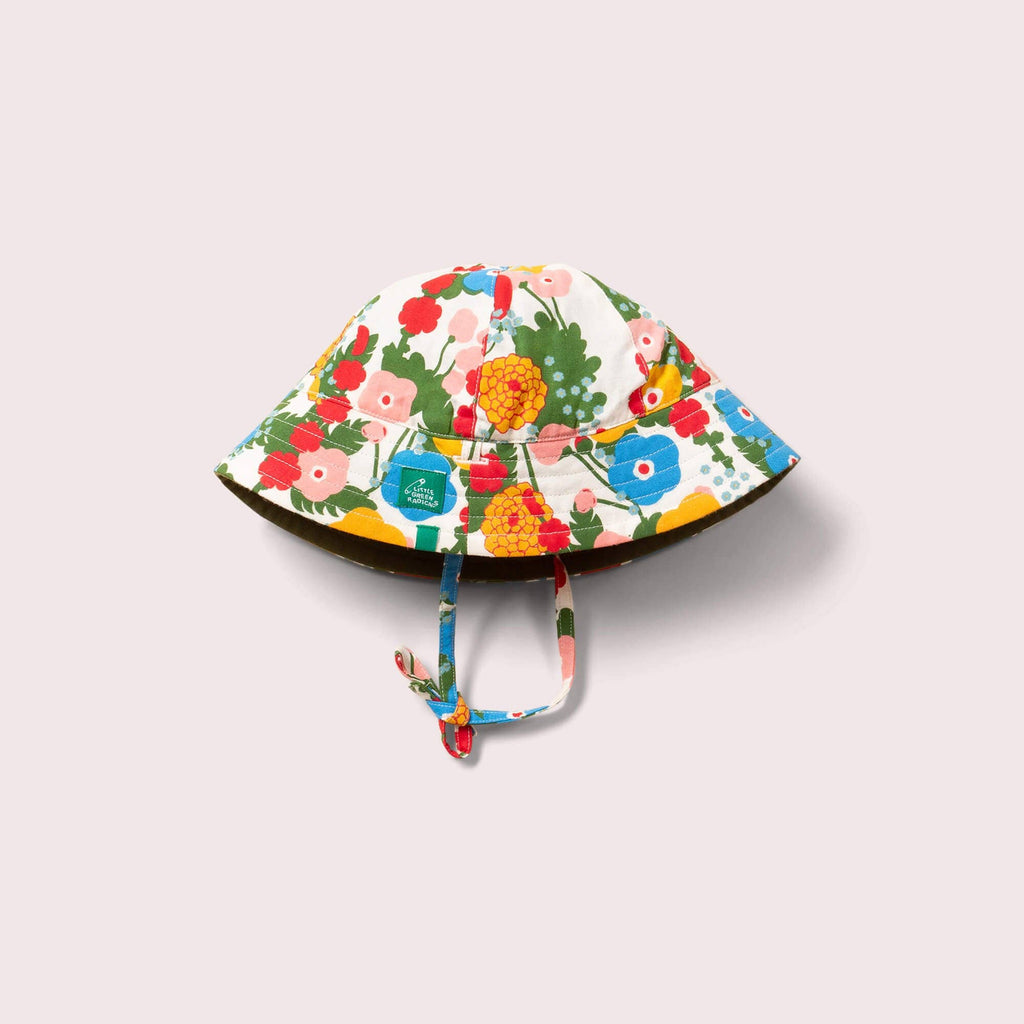 Little Green Radicals - Flora And Fauna Reversible Sunhat-Little Green Radicals-treehaus