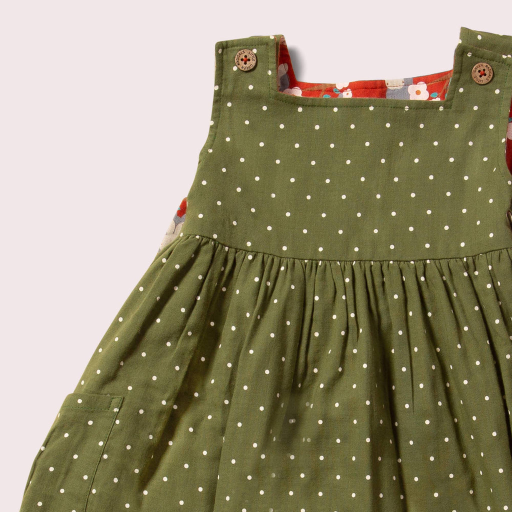 Little Green Radicals - Little Rabbits Reversible Pinny Dress-Little Green Radicals-treehaus