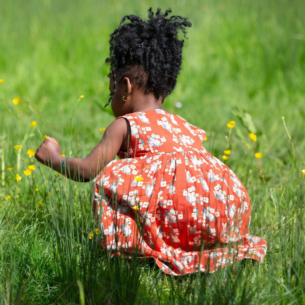 Little Green Radicals - Little Rabbits Reversible Pinny Dress-Little Green Radicals-treehaus