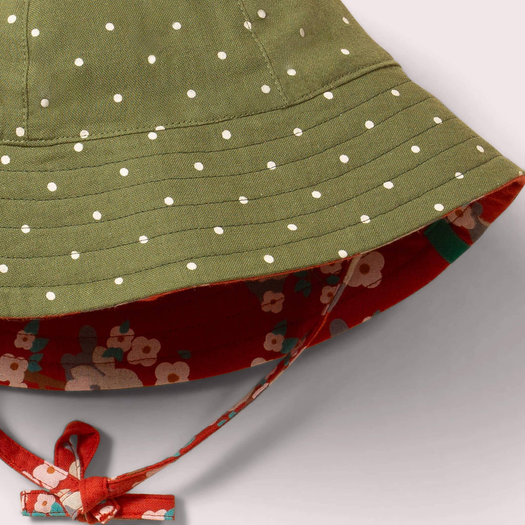 Little Green Radicals - Little Rabbits Reversible Sunhat-Little Green Radicals-treehaus