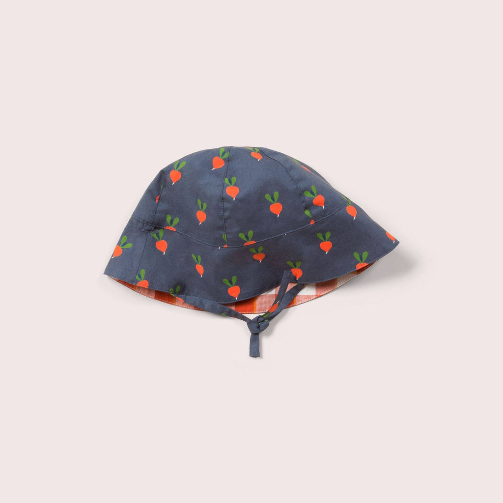 Little Green Radicals - Radical Radish Reversible Sunhat-Little Green Radicals-treehaus