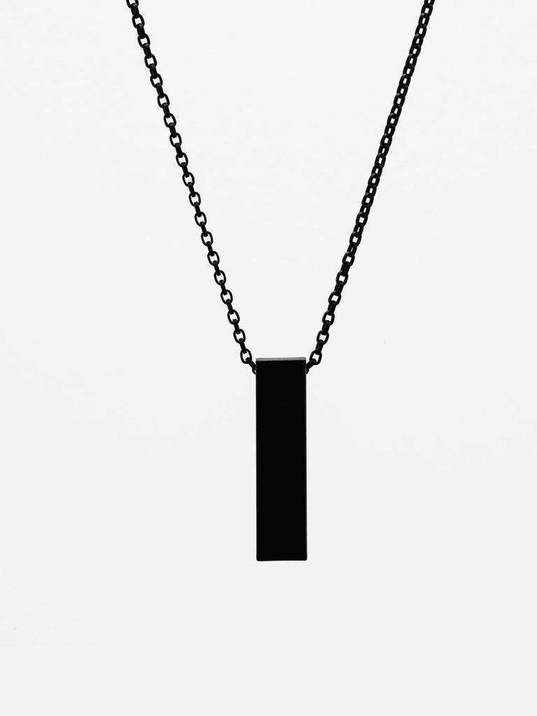 Locked and Layered - Rectangular Bar Necklace-Locked and Layered-treehaus