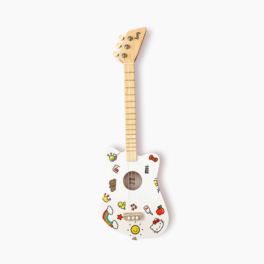 Loog - Mini Guitar - Hello Kitty Pink - Ages 3+-Loog Guitars-treehaus
