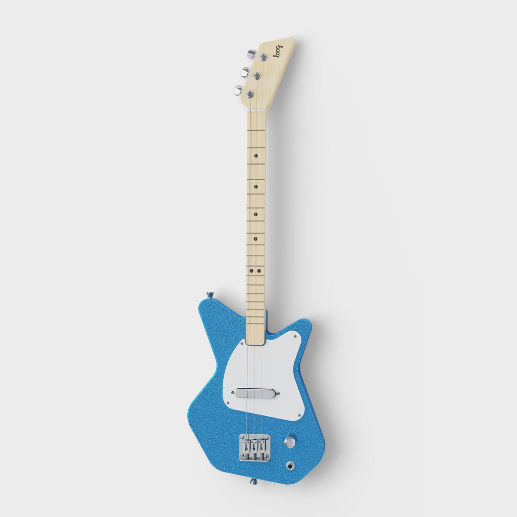 Loog - Pro Electric Guitar - Blue Sparkle - Ages 6+-Loog Guitars-treehaus