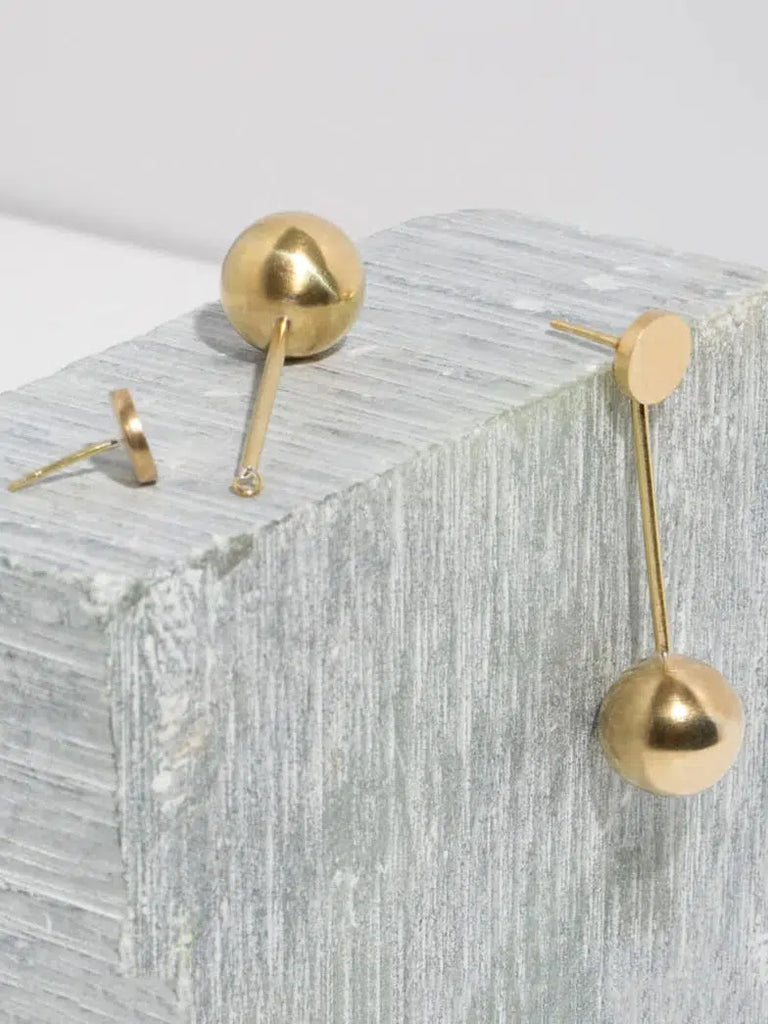 MULXIPLY - Strength Pendulum 2-in-1 Earrings - Brass-MULXIPLY-treehaus
