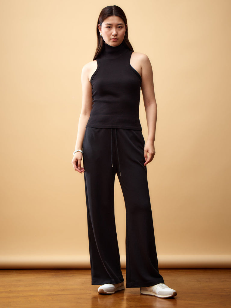 Mantra - Ian Drawstring Pants - Black-Mantra-treehaus