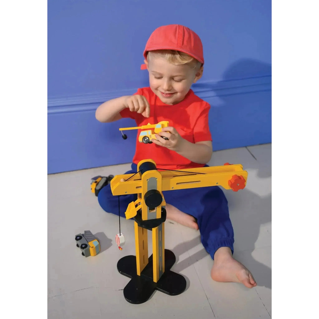 Mentari Toys - Big Yellow Crane-Mentari Toys-treehaus