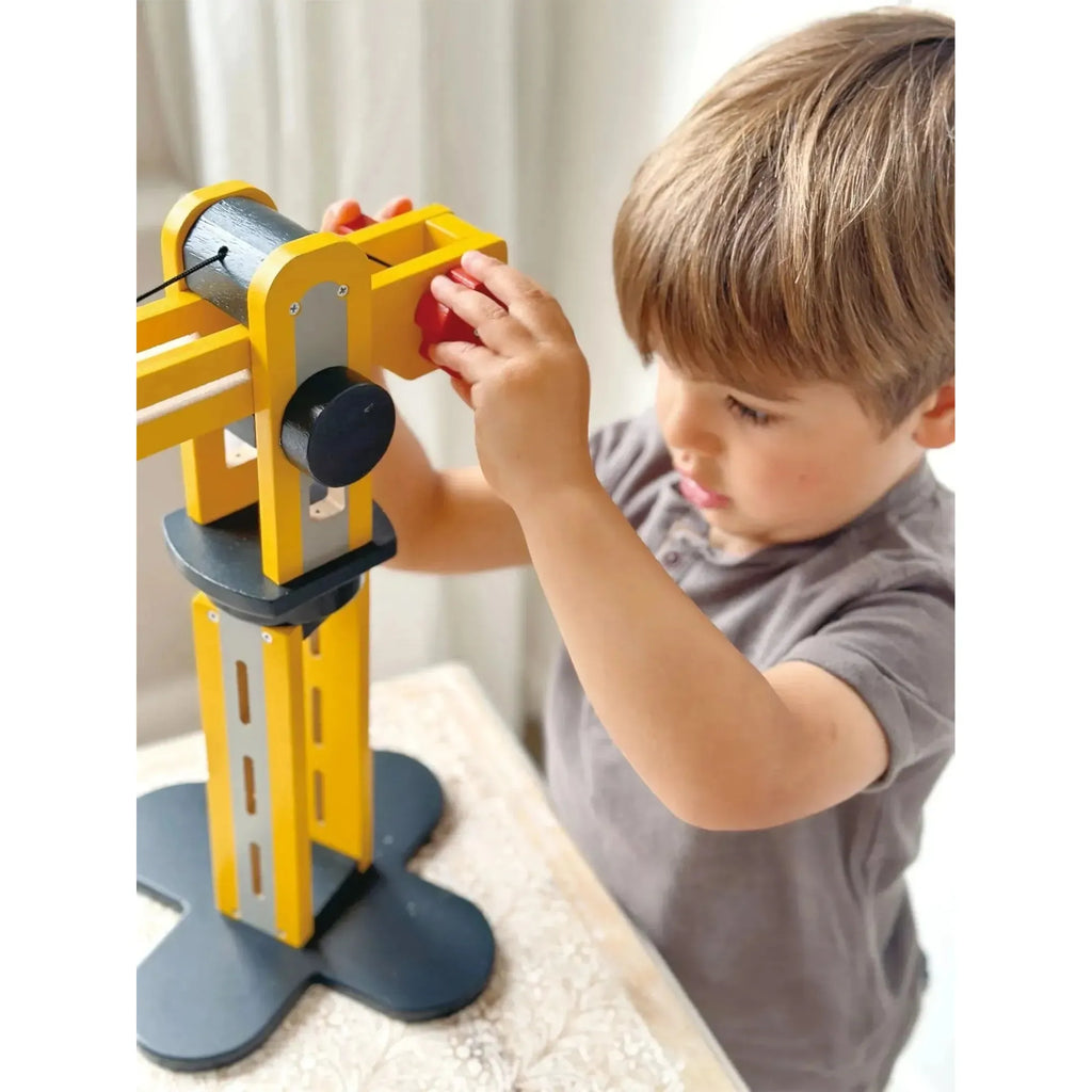 Mentari Toys - Big Yellow Crane-Mentari Toys-treehaus