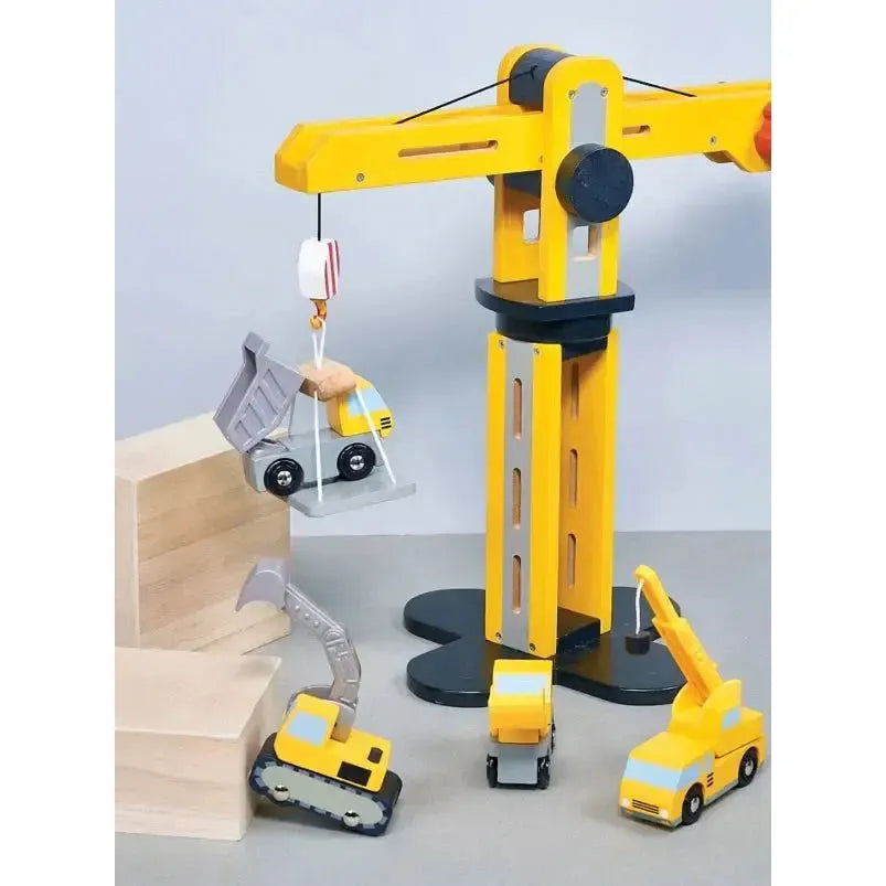 Mentari Toys - Big Yellow Crane-Mentari Toys-treehaus