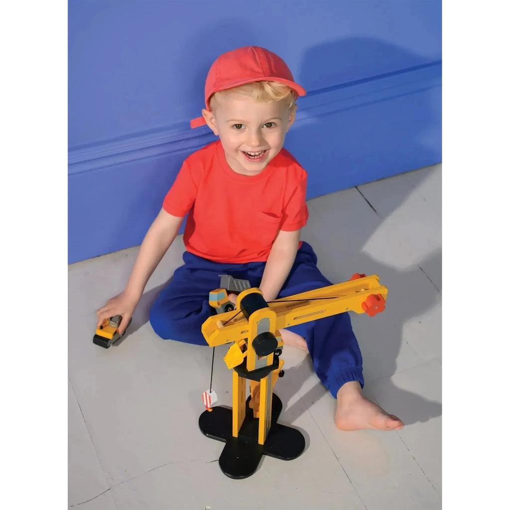 Mentari Toys - Big Yellow Crane-Mentari Toys-treehaus