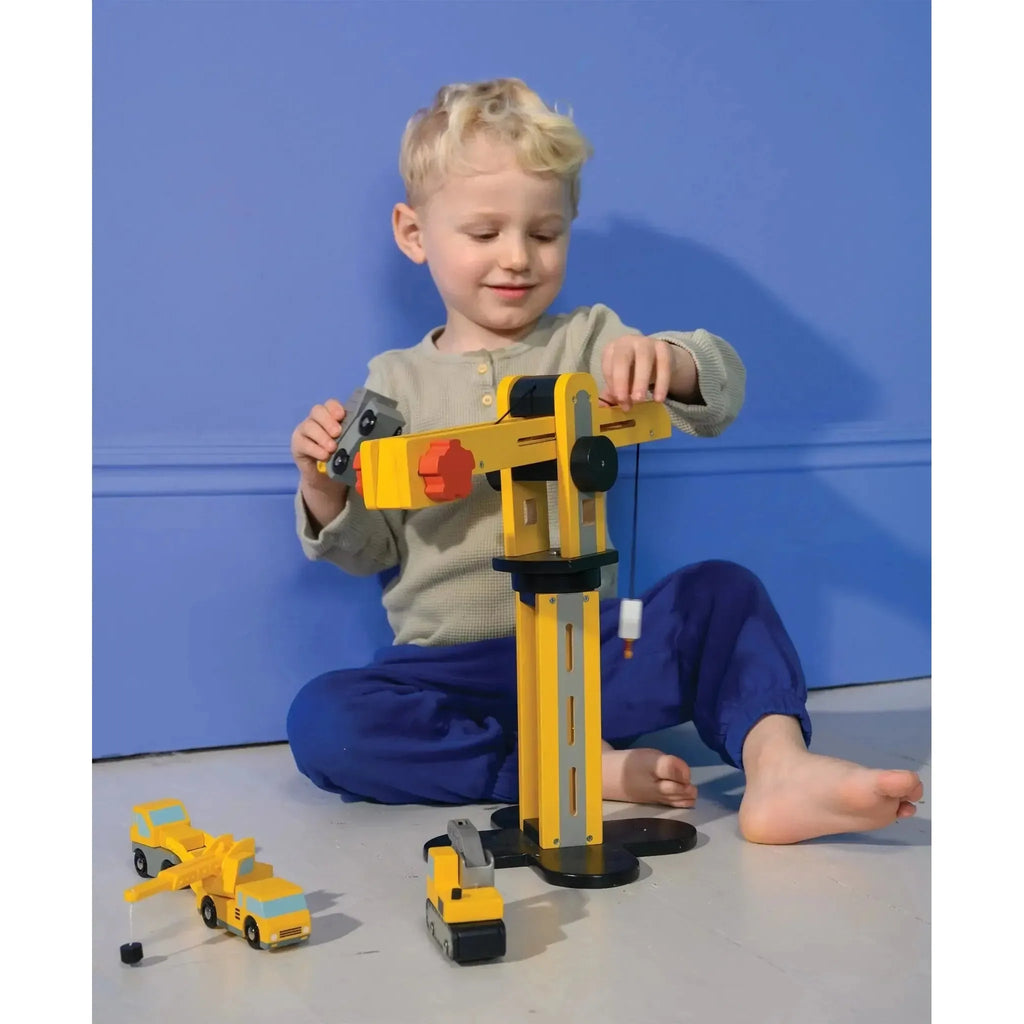 Mentari Toys - Big Yellow Crane-Mentari Toys-treehaus