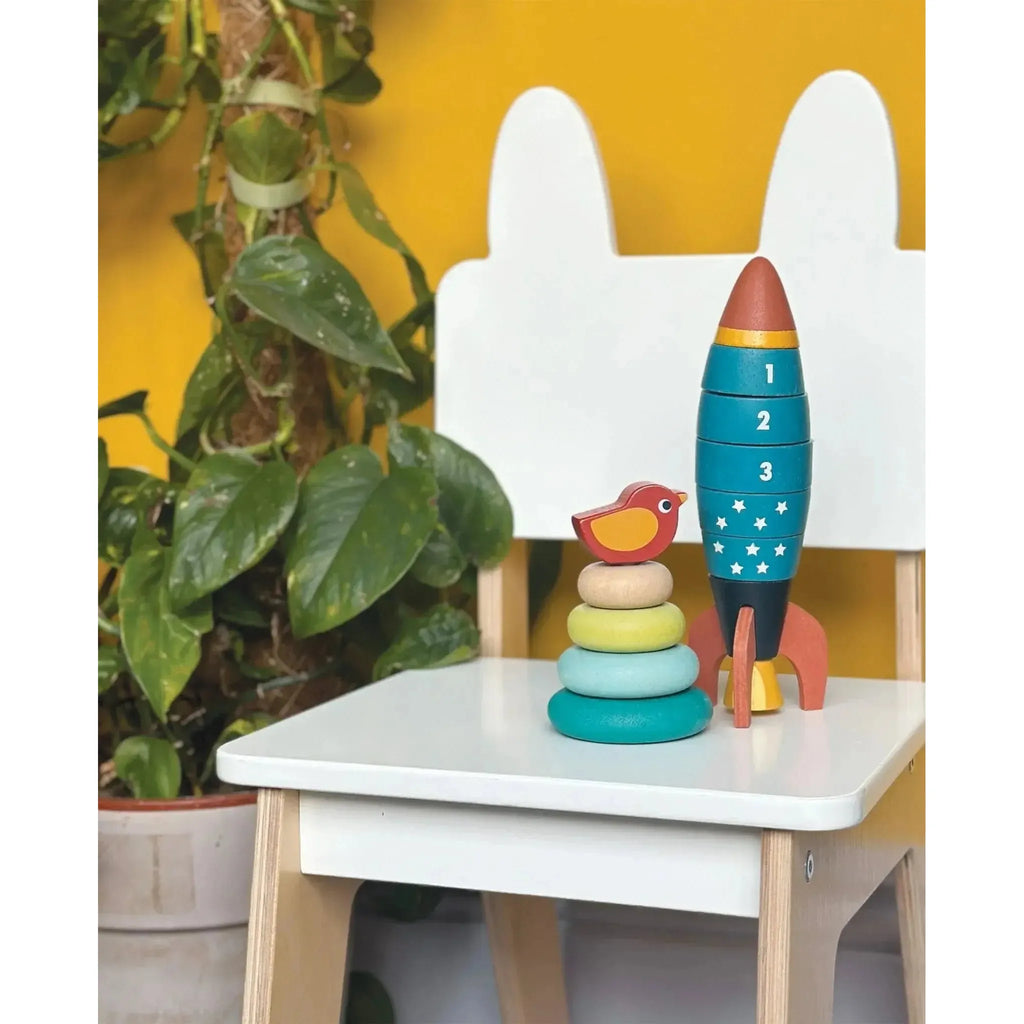 Mentari Toys - Stacking Counting Rocket-Mentari Toys-treehaus