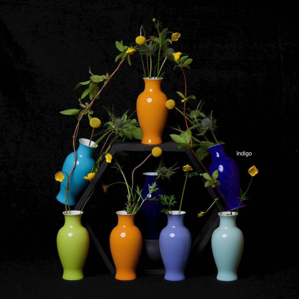 Middle Kingdom - Mini Pear Vase - Indigo-Middle Kingdom-treehaus
