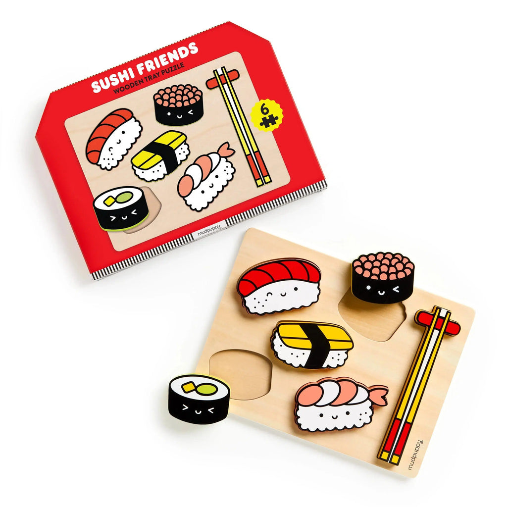 Mudpuppy - Sushi Friends Wooden Puzzle-Chronicle-treehaus