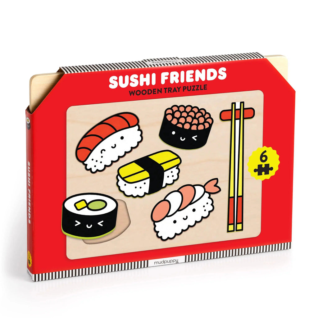 Mudpuppy - Sushi Friends Wooden Puzzle-Chronicle-treehaus