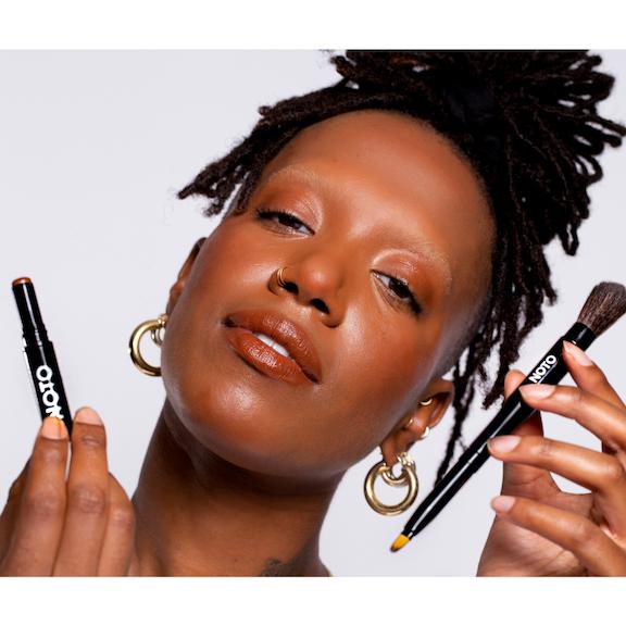 NOTO Botanics - Lip + Cheek Duo Brush-NOTO Botanics-treehaus