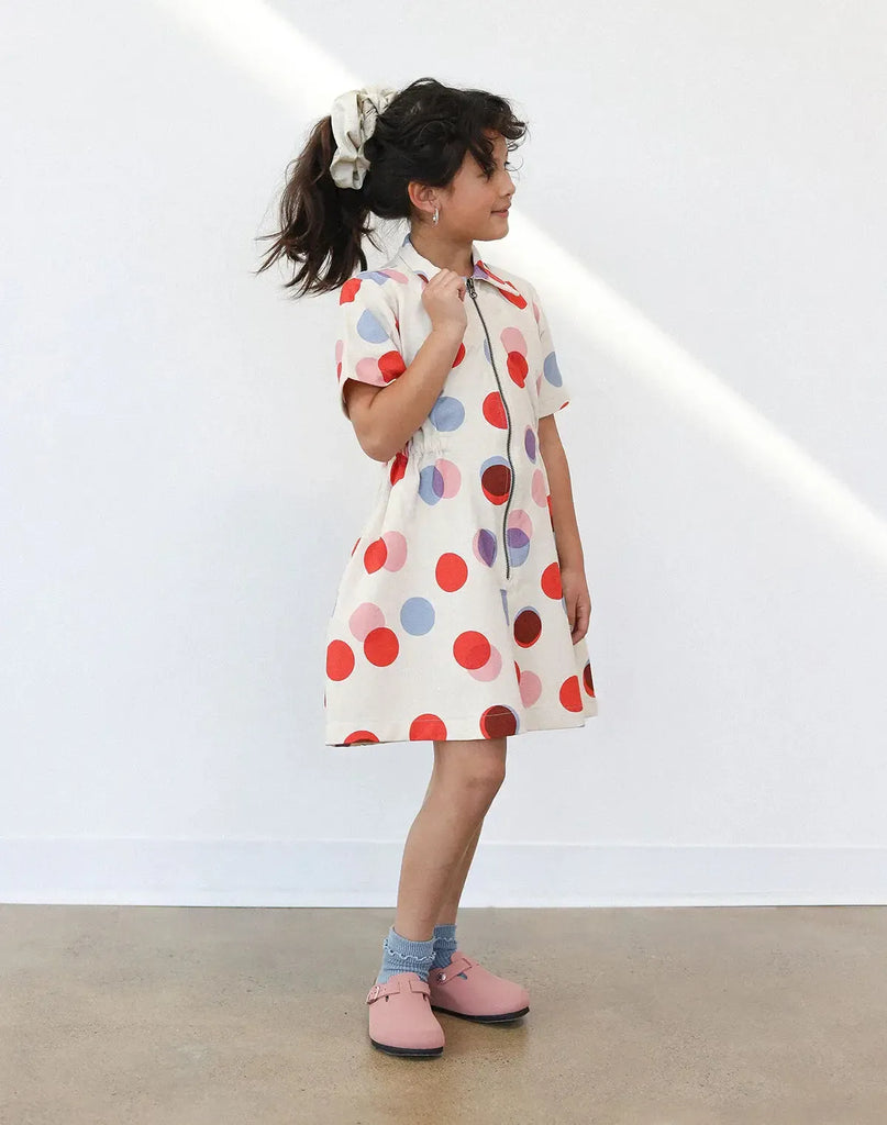 Noble - Kids Utility Dress - Mod Dots-Noble-treehaus