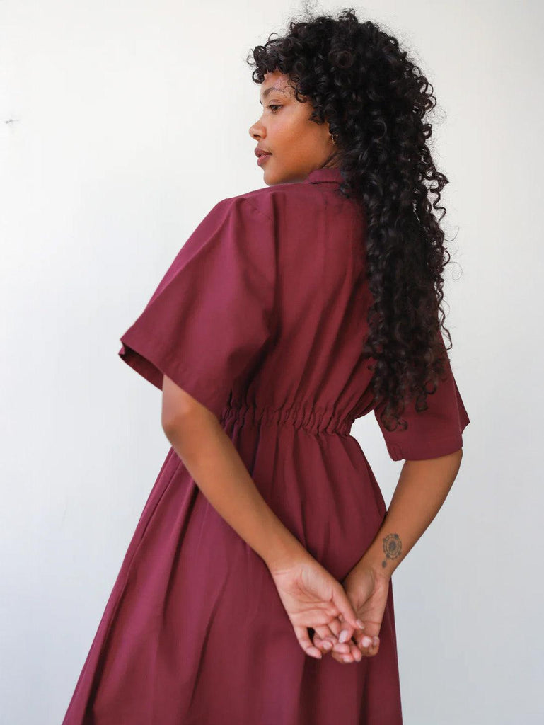 Noble - Long Utility Dress - Bordeaux-Noble-treehaus