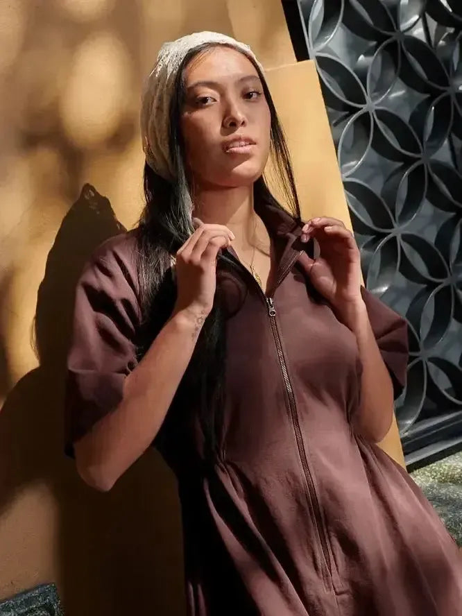Noble - Utility Dress - Chocolate-Noble-treehaus