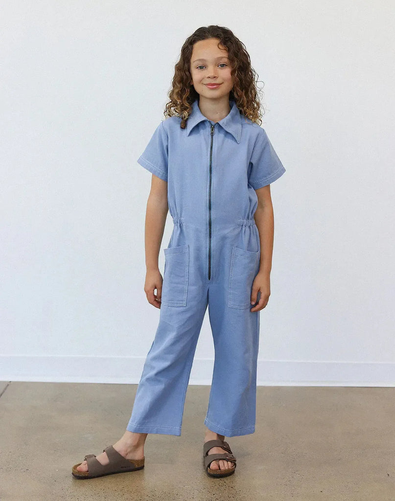 Noble - Utility Suit - Pebble Blue w/ Contrast Stitch-Noble-treehaus
