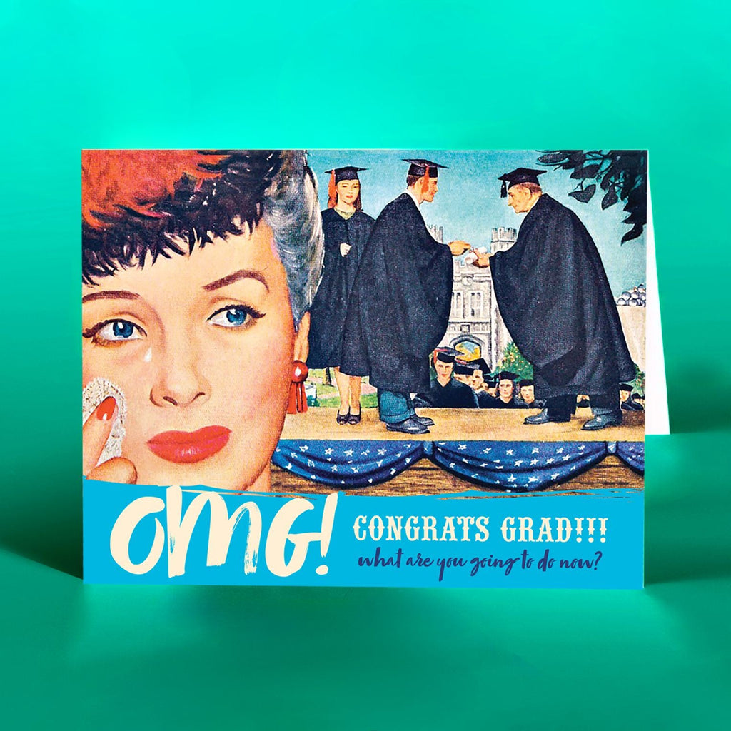 OffensiveDelightful - OMG TEARS GRAD graduation card-OffensiveDelightful-treehaus