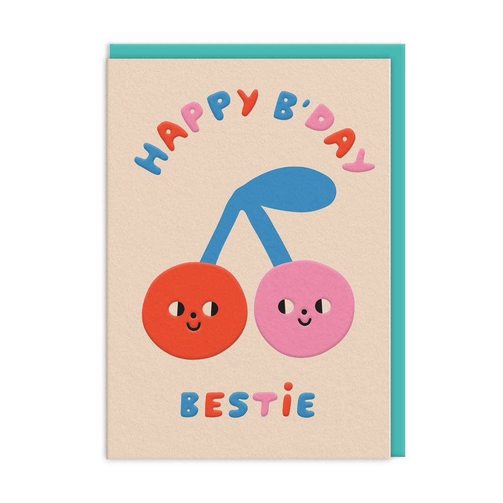 Ohh Deer - Cherries Happy Birthday Card (10447)-Ohh Deer-treehaus
