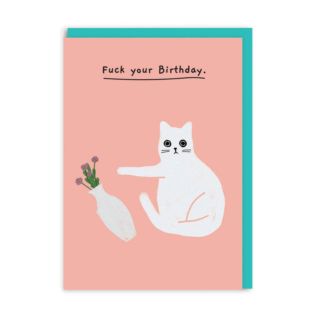 Ohh Deer - Fuck your Birthday Greeting Card-Ohh Deer-treehaus