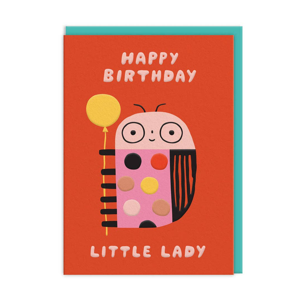Ohh Deer - Little Lady Birthday Card (10444)-Ohh Deer-treehaus