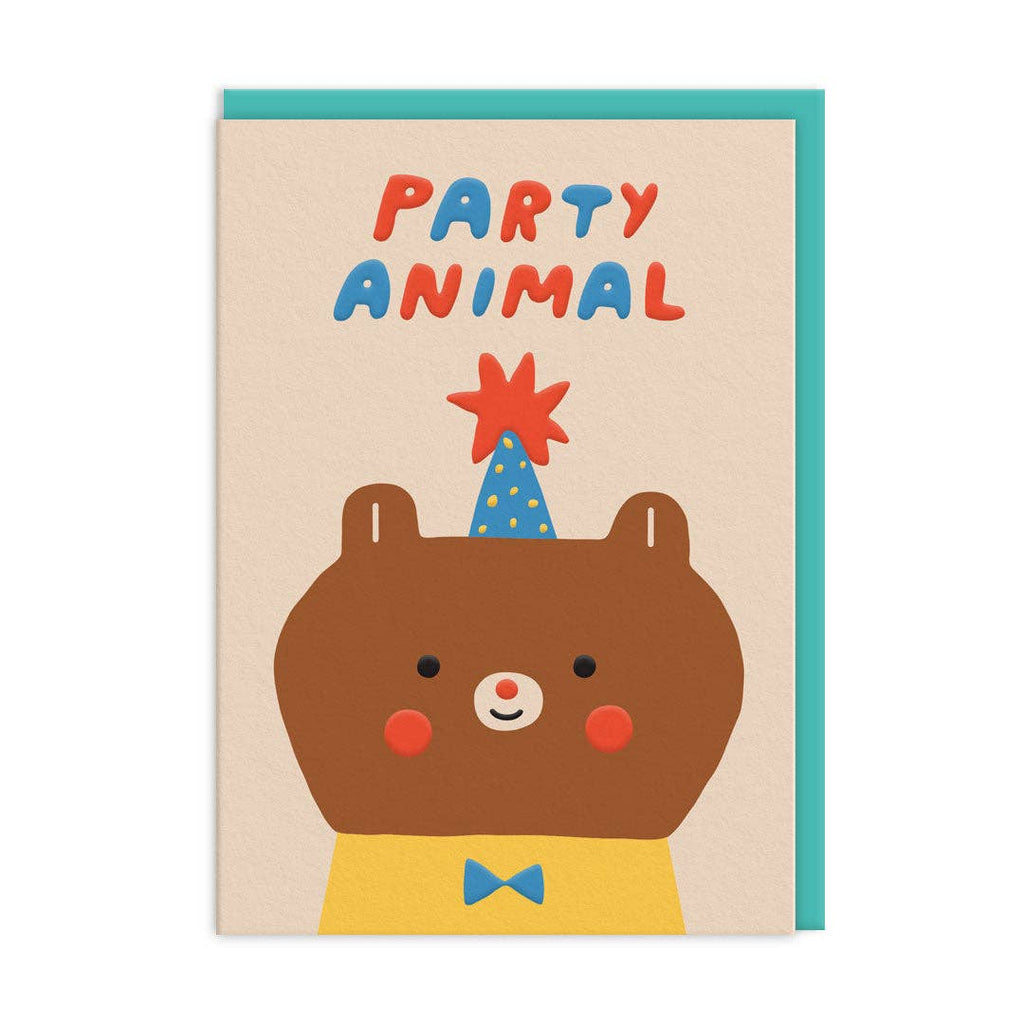 Ohh Deer - Party Animal Bear Card (10452)-Ohh Deer-treehaus