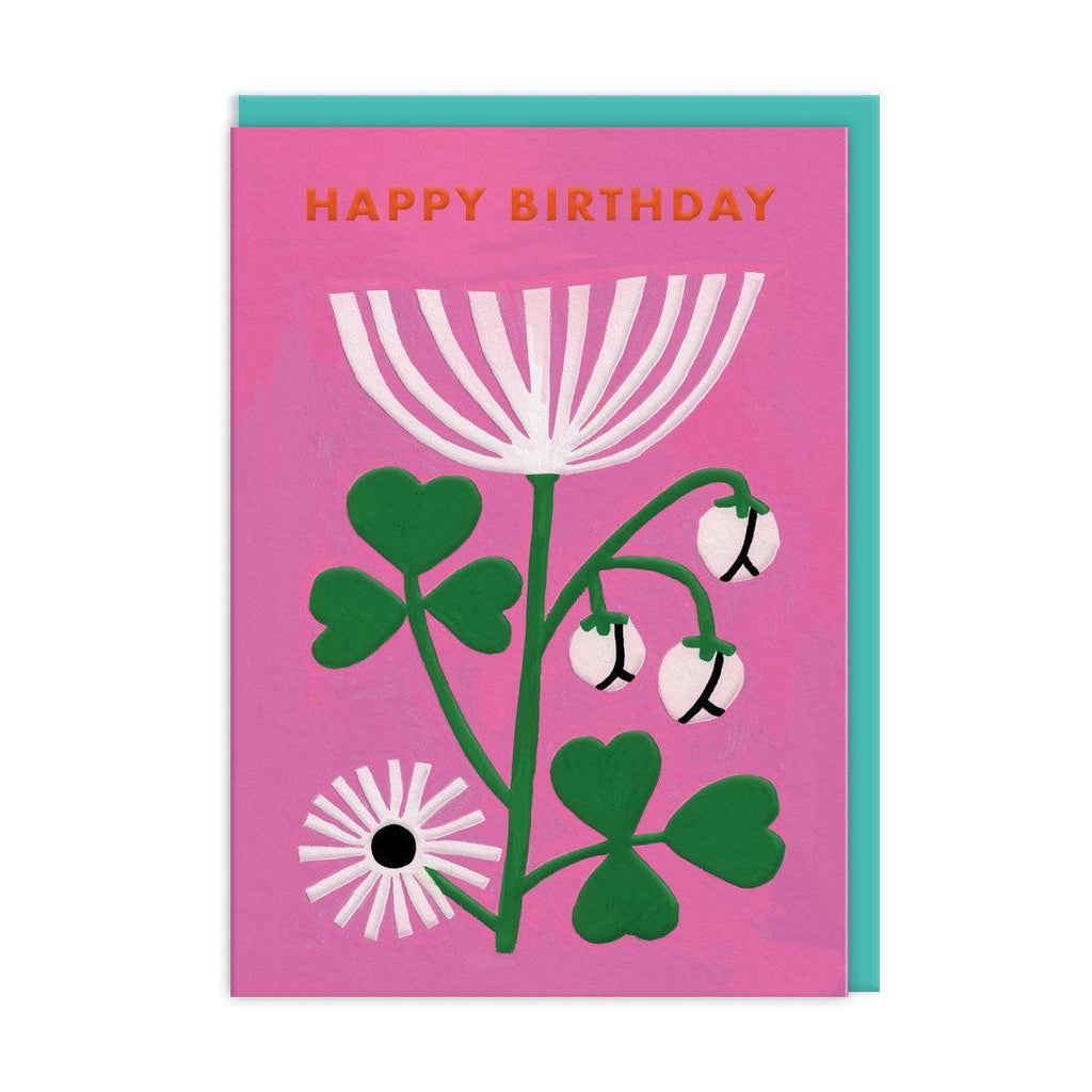 Ohh Deer - Pink Floral Happy Birthday-Ohh Deer-treehaus