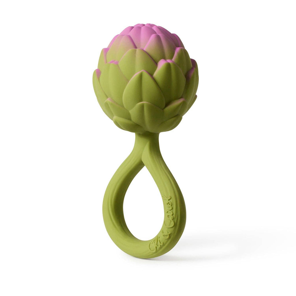 Oli & Carol - Artichoke Rattle Toy-Oli & Carol-treehaus