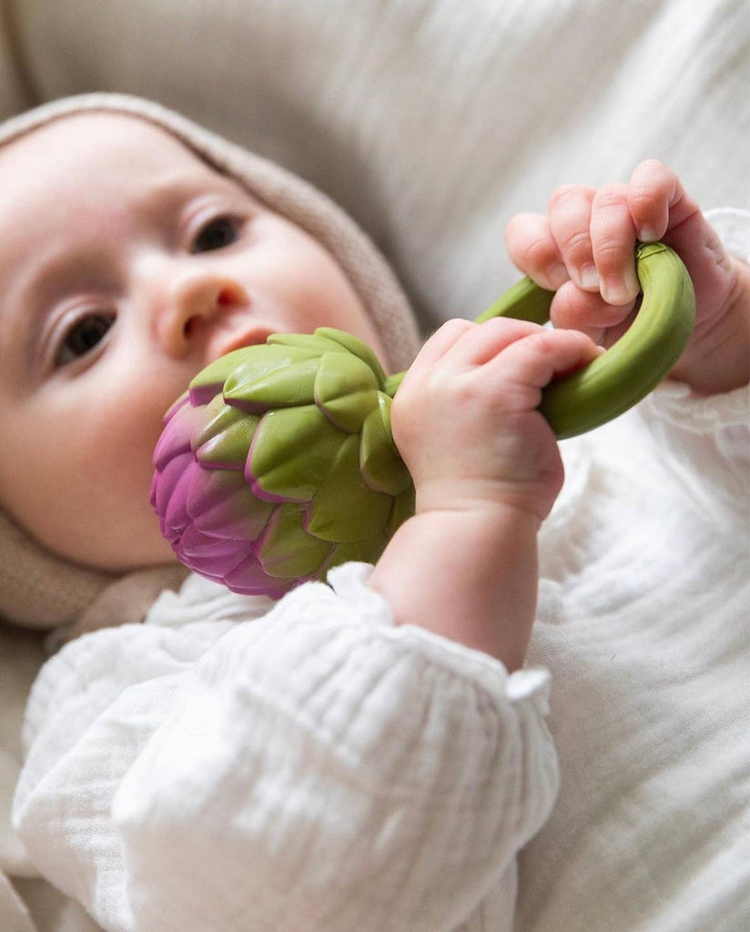 Oli & Carol - Artichoke Rattle Toy-Oli & Carol-treehaus