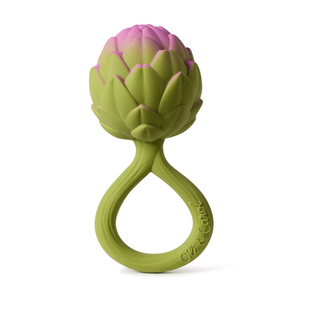 Oli & Carol - Artichoke Rattle Toy-Oli & Carol-treehaus