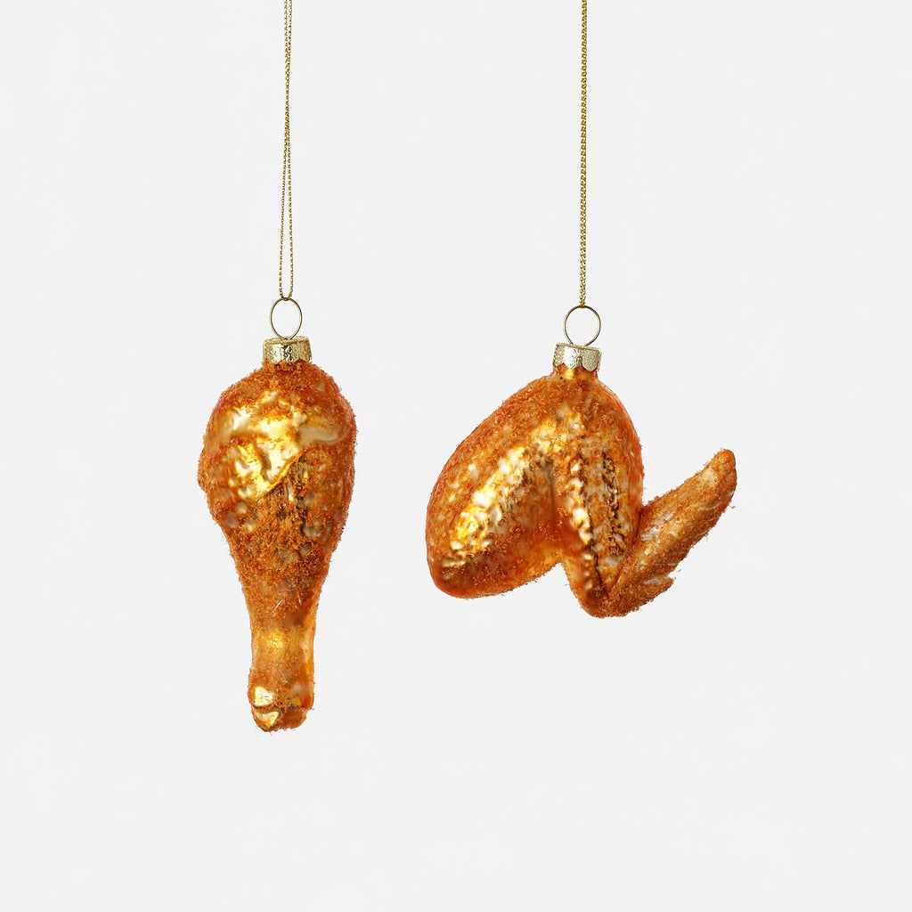 One Hundred 80 Degrees - Fried Chicken Drumstick Ornament-One Hundred 80 Degrees-treehaus