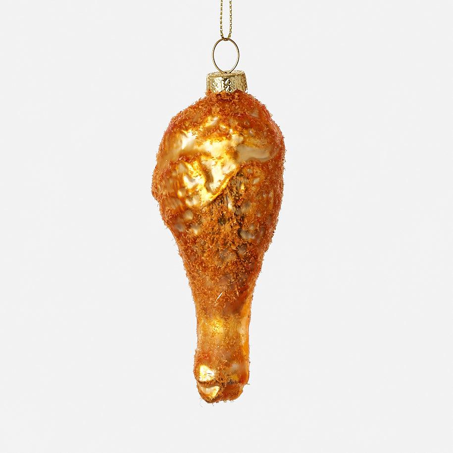 One Hundred 80 Degrees - Fried Chicken Drumstick Ornament-One Hundred 80 Degrees-treehaus