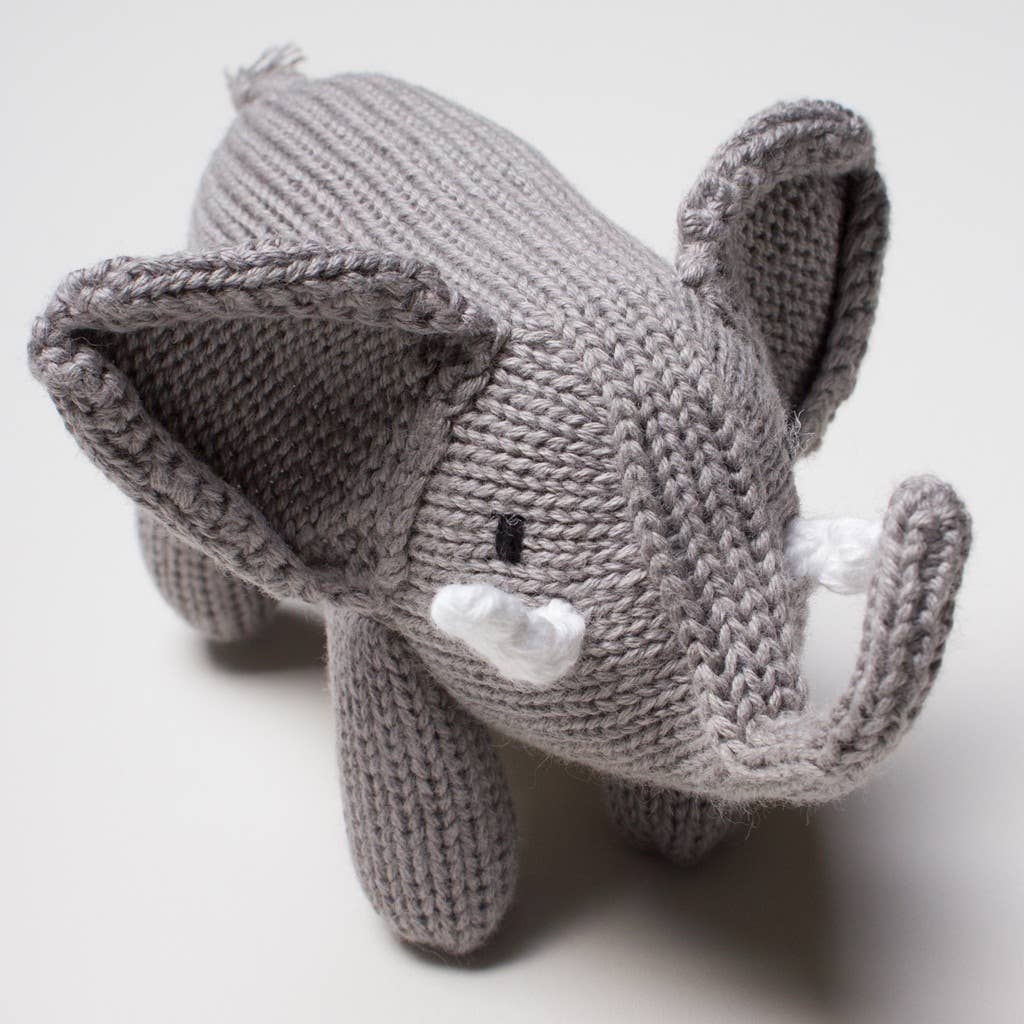 Organic Baby Rattle - Elephant Rattle-Estella-treehaus