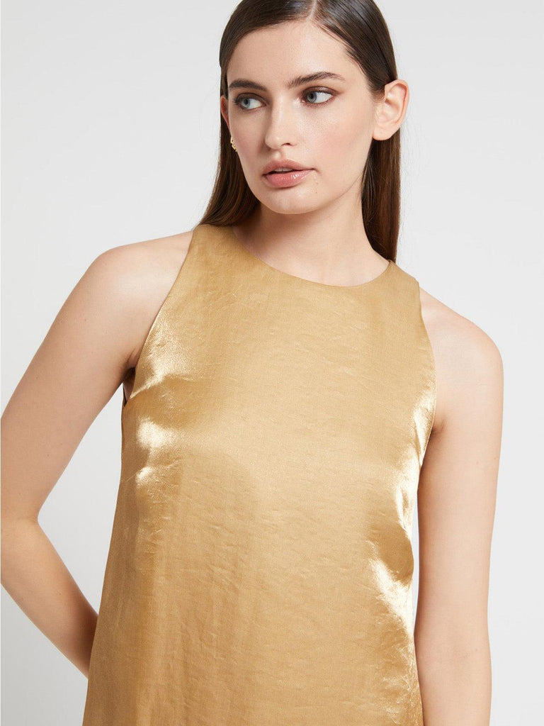 Ottod'Ame - Mini Shift Dress - Gold-Ottod'Ame-treehaus