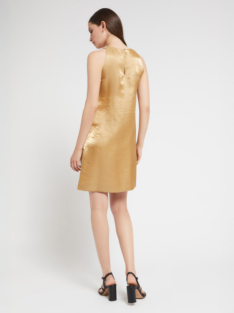 Ottod'Ame - Mini Shift Dress - Gold-Ottod'Ame-treehaus