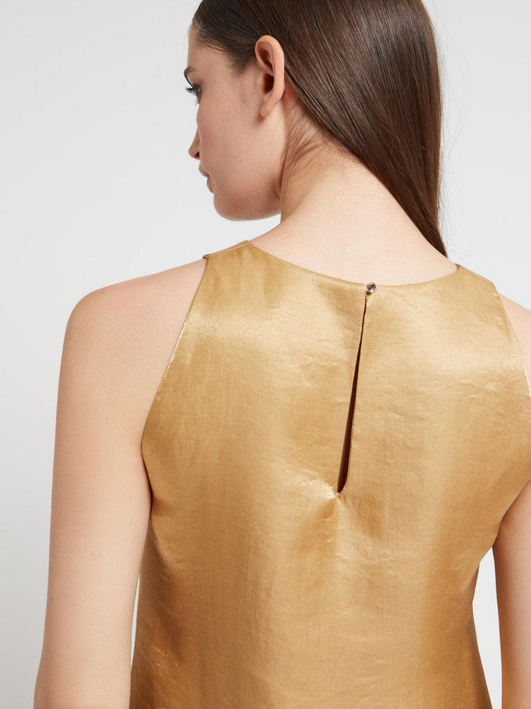 Ottod'Ame - Mini Shift Dress - Gold-Ottod'Ame-treehaus