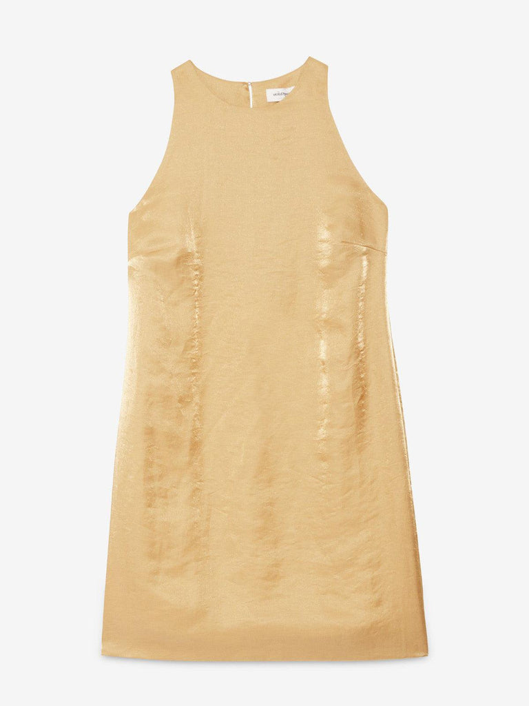 Ottod'Ame - Mini Shift Dress - Gold-Ottod'Ame-treehaus
