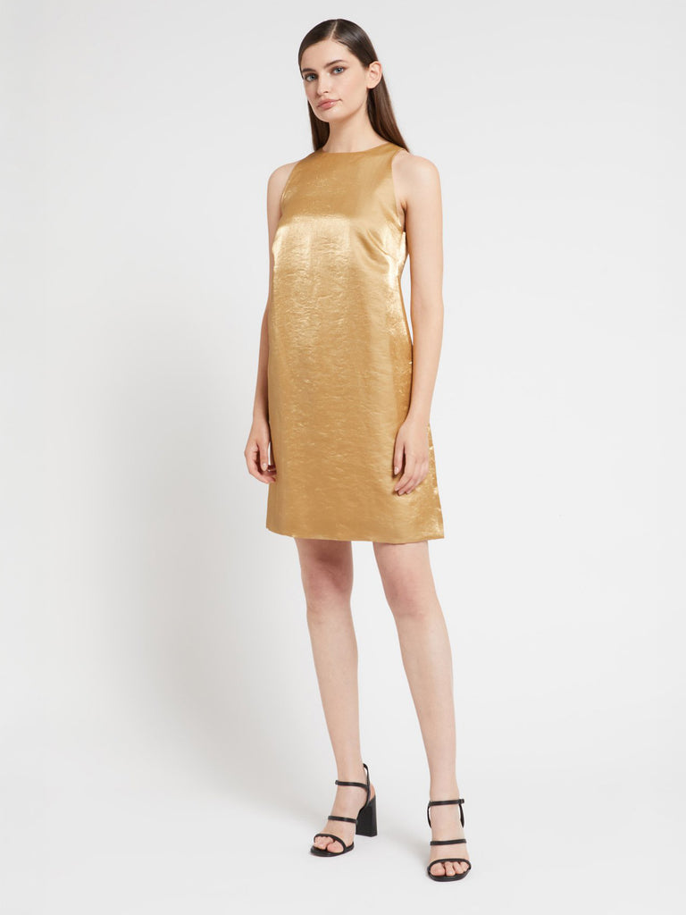 Ottod'Ame - Mini Shift Dress - Gold-Ottod'Ame-treehaus