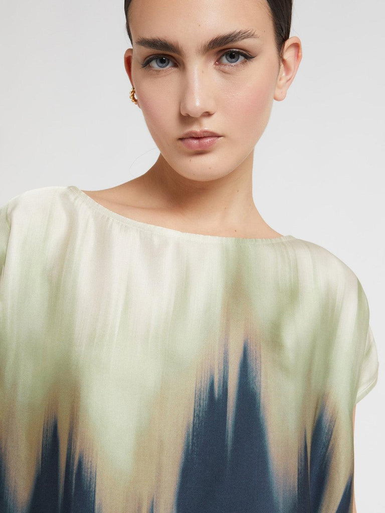 Ottod'Ame - Print Viscose Top - Multi-Ottod'Ame-treehaus